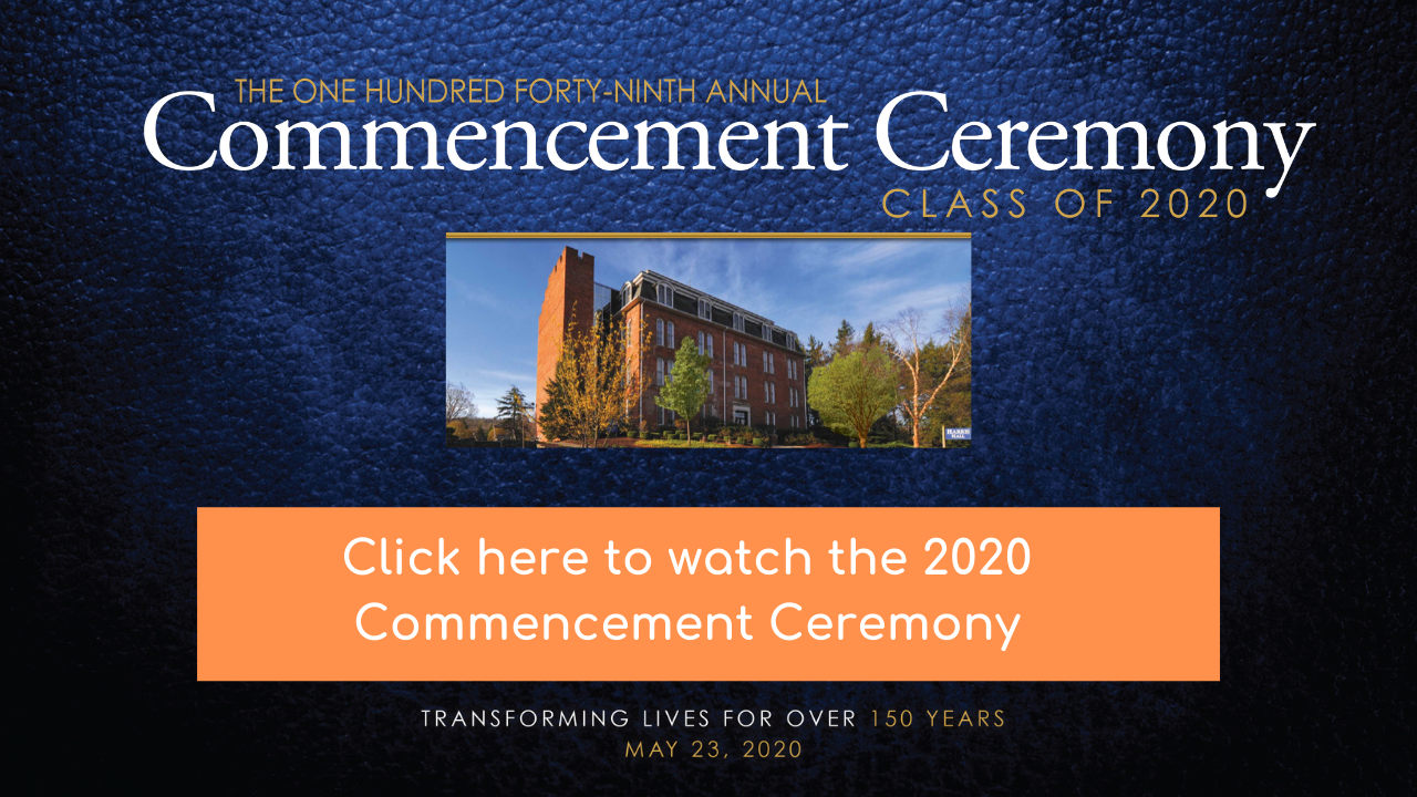 Click Here To Watch The 2020 Commencent Ceremony (