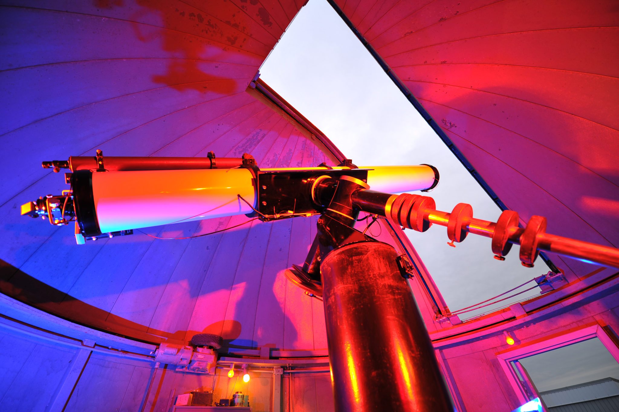 Telescope at the observatory at keystone college
