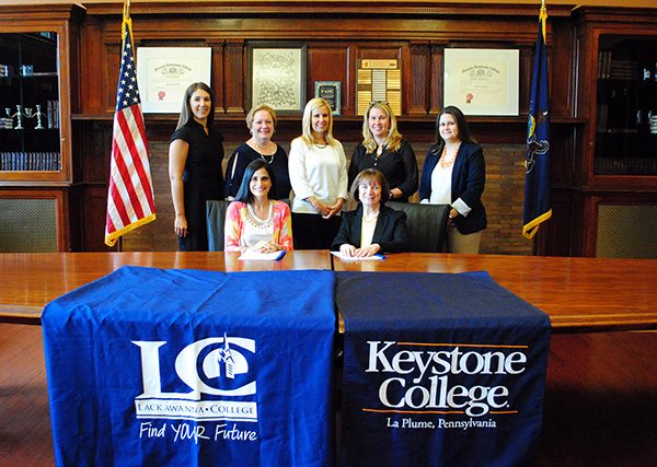 Keystone, Lackawanna sign new hospitality degree articulation agreement