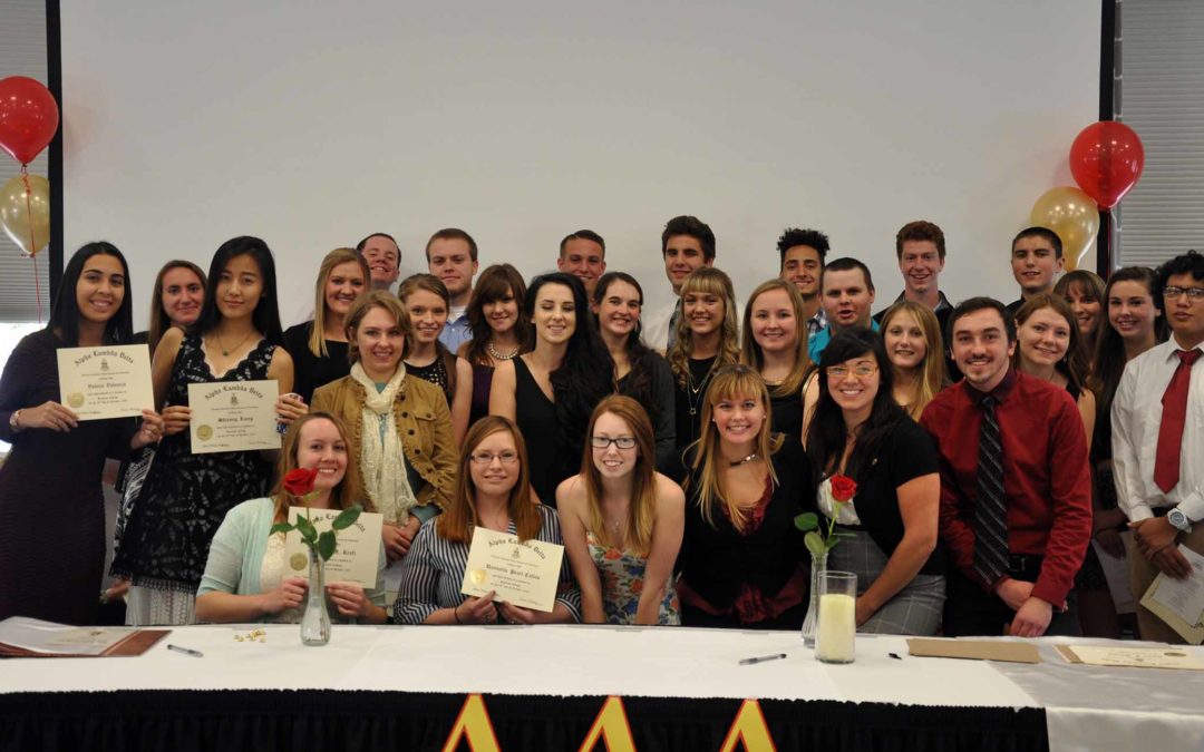 Students inducted into Alpha Lambda Delta Honor Society