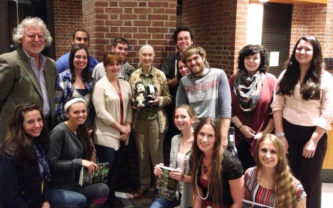 Keystonians visit with Jane Goodall
