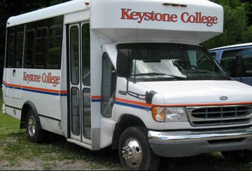 Keystone College shuttle bus