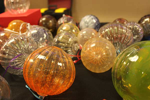 Students produce beautiful hand-crafted glass for the holiday season