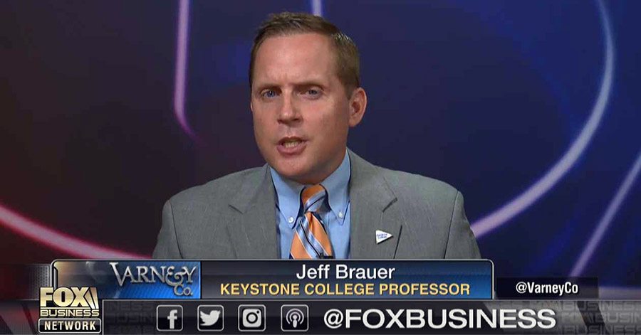 Professor Jeff Brauer appears on Fox Business News Varney & Co.