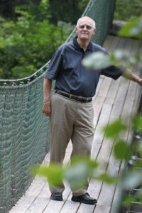 Professor Howard Jennings on Suspension Bridge