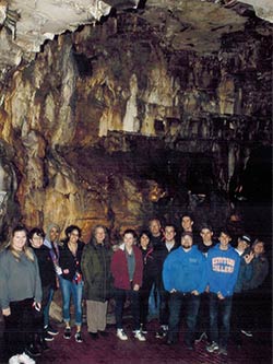 Honors program trip to Howe Caverns