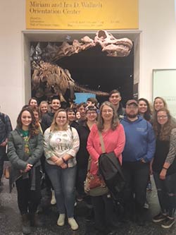 Honors program trip to Natural History Museum