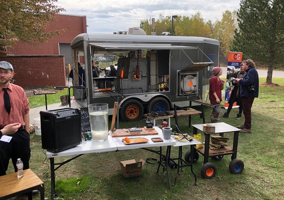 Keystone College brings mobile glass studio to Scranton high school
