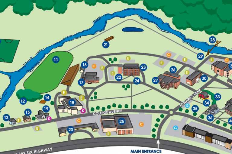 Maps and Directions to Campus Keystone College