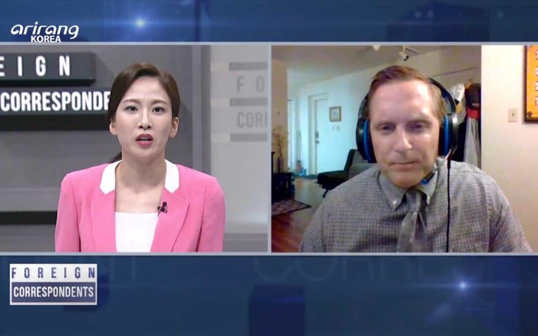 Professor Jeff Brauer interviewed by South Korean TV