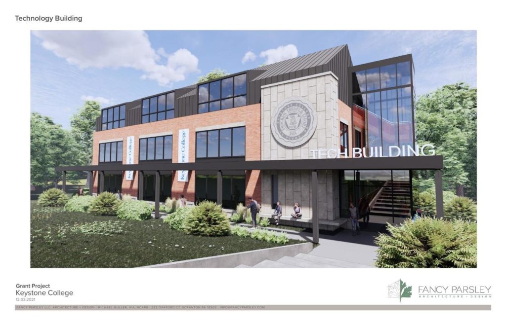 Rendering of Technology Building