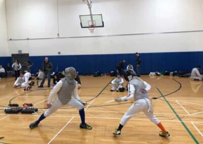 Keystone College Fencing Club competes in Binghamton University’s spring tournament