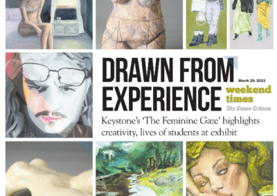 Drawn from experience: Keystone’s “Feminine Gaze” highlights lives of students at senior exhibit