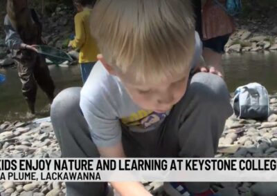 Kids enjoy nature and learning at Keystone College