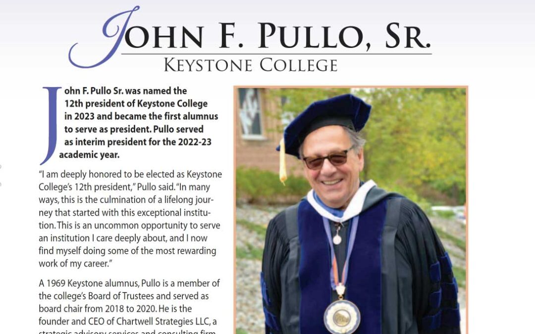 Happenings Feature: President John F. Pullo, Sr.