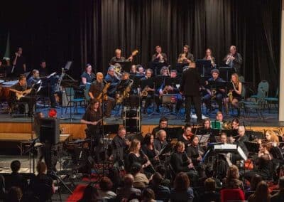 Keystone College Jazz Ensemble and Symphonic Band, photo credit Trista Carpenter Photography