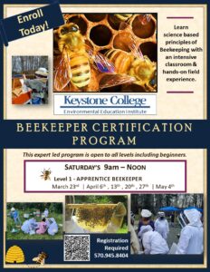 Beekeeping Cert Program Flyer DESIGNS 2024a