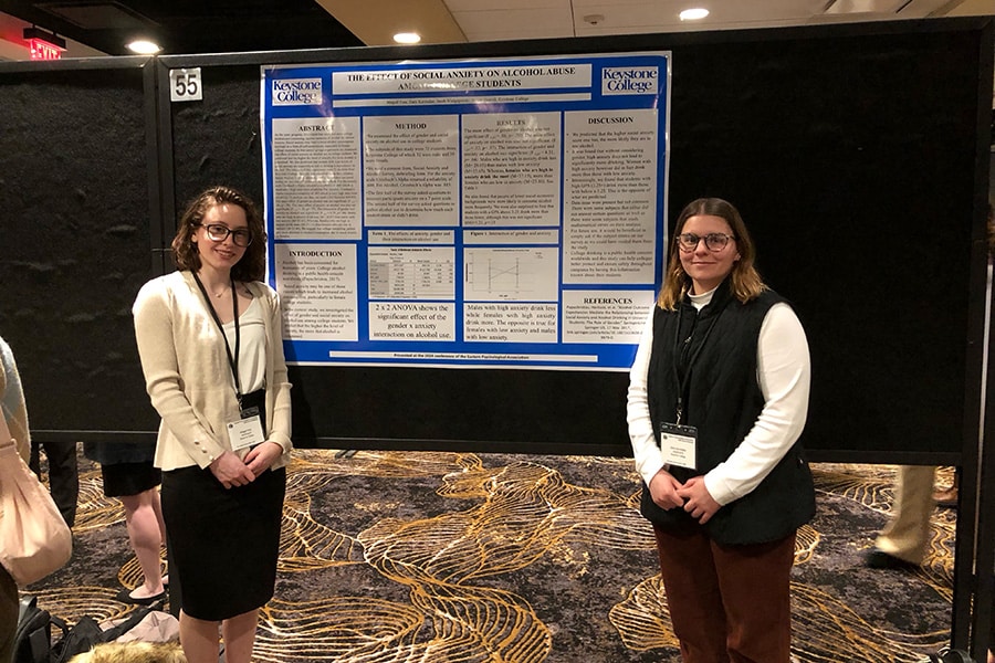 Keystone students present research at Eastern Psychological Association conference