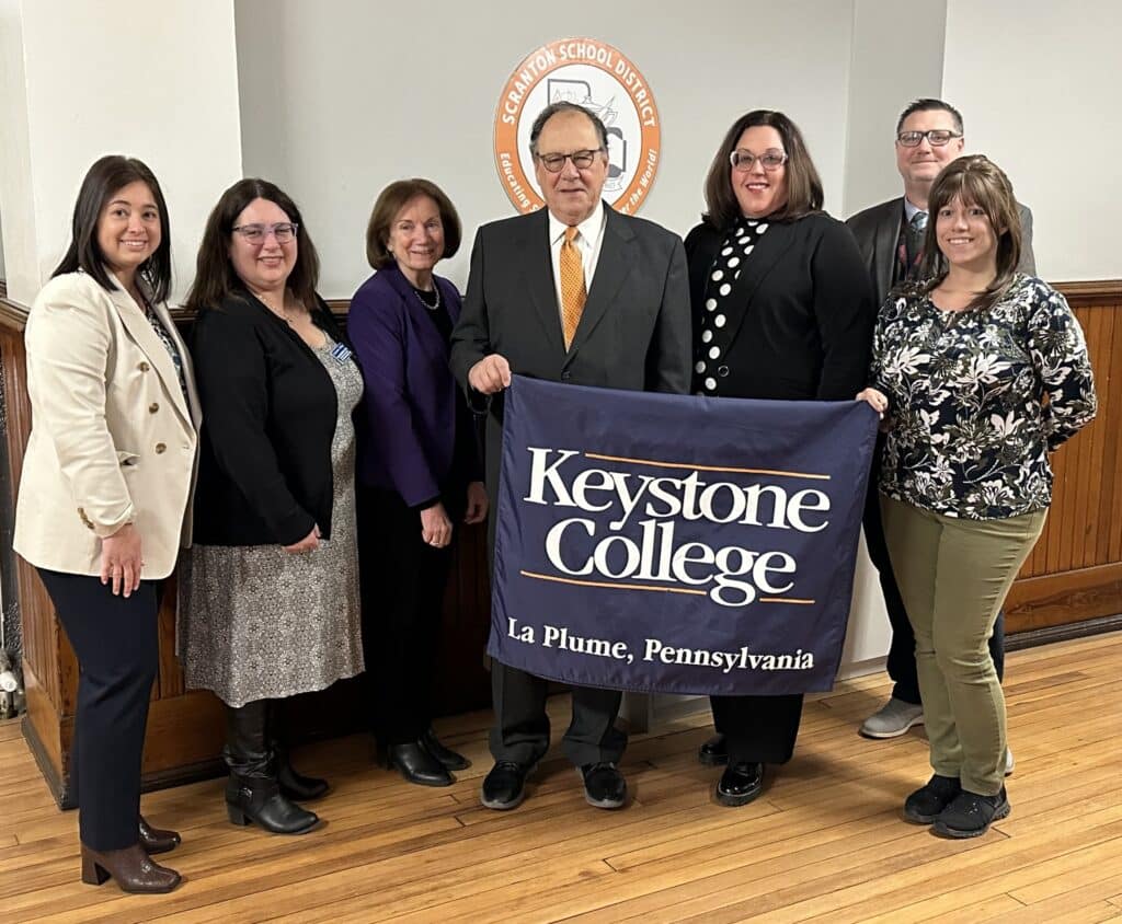 Keystone College Scranton STEMM MOU Officials (March 2026)