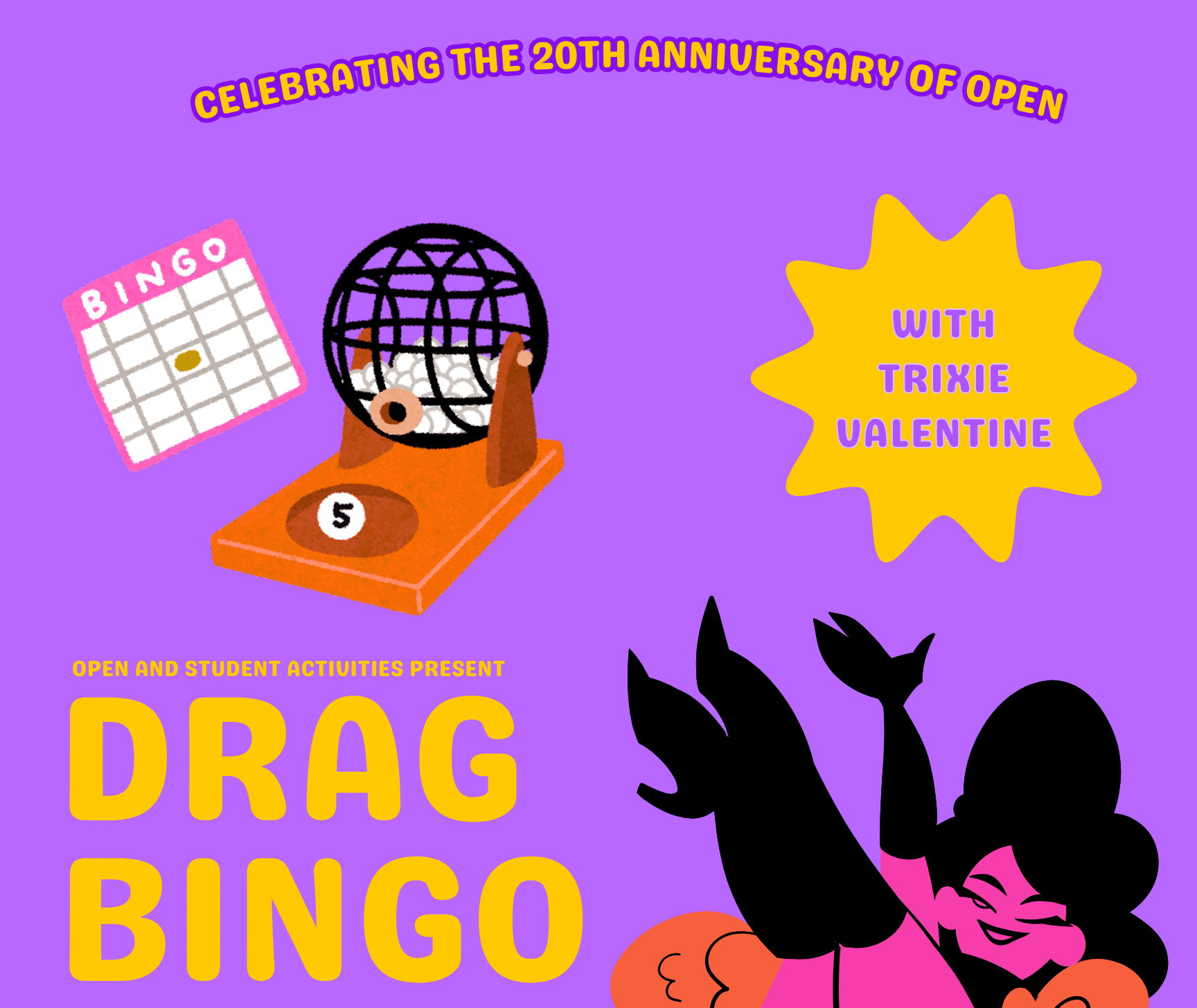 Keystone College OPEN Club to celebrate 20th Annivesary with drag bingo event