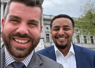 Students Meeting with Representatives and Senators to advocating for Pennsylvania State Funding.